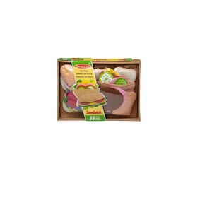 Melissa & Doug felt 33 piece sandwich kit pretend play felt food nwt